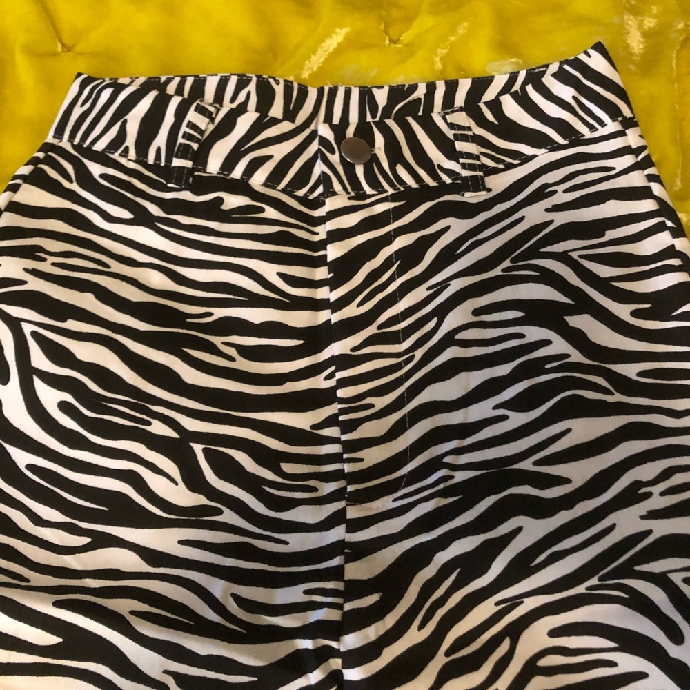 Zebra Flare Pants